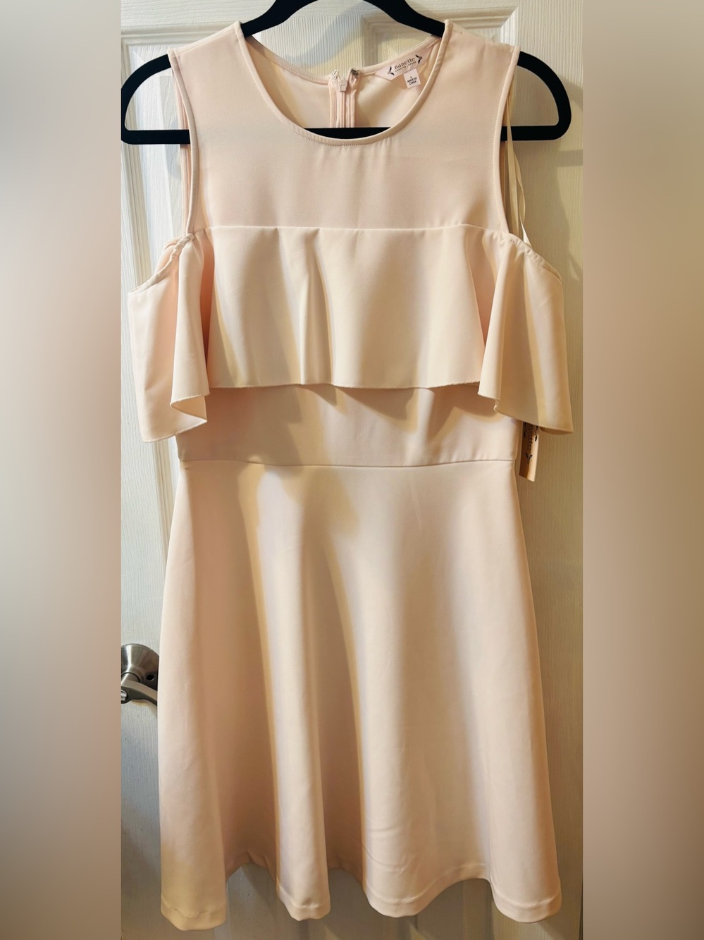 Nanette Lepore Blush Cold-Shoulder Ruffle Dress - Picture 2 of 7